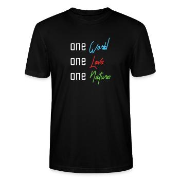 Bæredygtighed - Stanley Stella CRAFTER unisex økologisk-T-shirt - sort - Foran - Alina (178cm) & Michal (187cm)