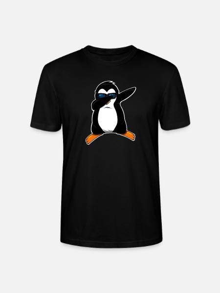 Pingouin dabbing mignon - T-shirt bio CRAFTER Stanley Stella Unisexe - noir