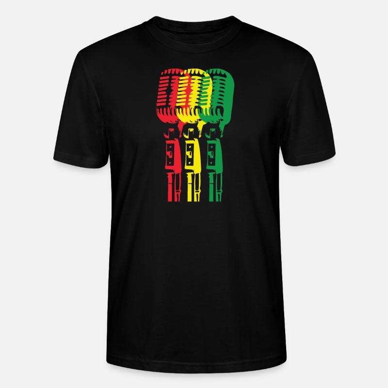 Mic und Reggae - Stanley/Stella Unisex Bio-T-Shirt CRAFTER - Schwarz