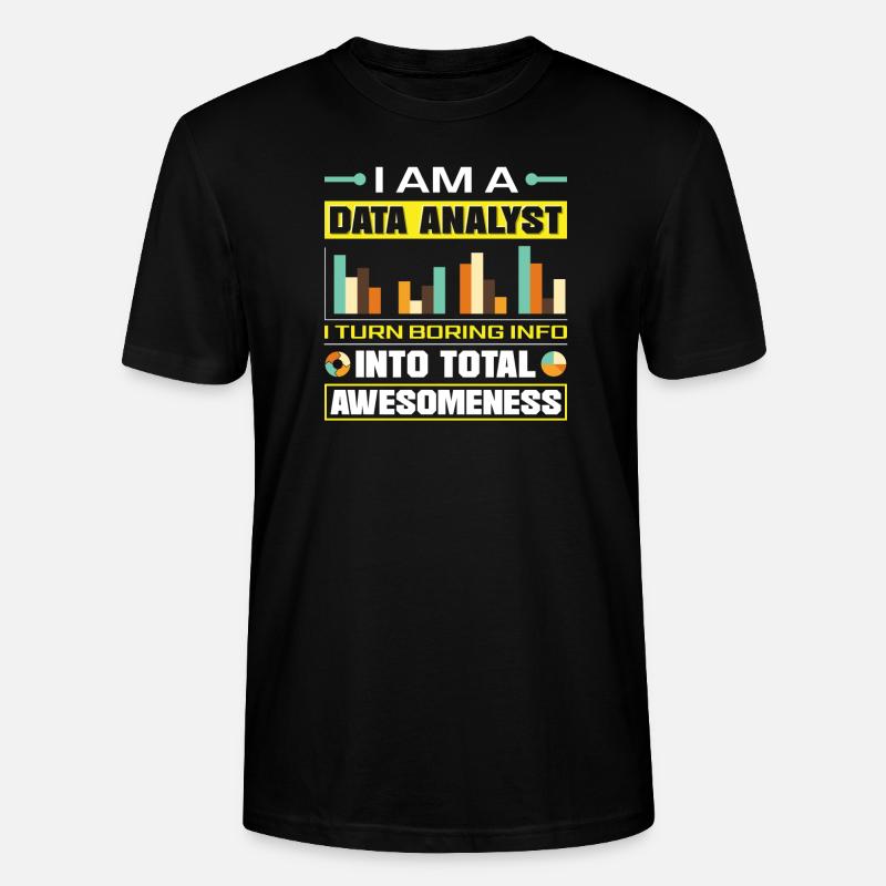 Datenanalyse Datentechnik Lustiger - Stanley/Stella Unisex Bio-T-Shirt CRAFTER - Schwarz