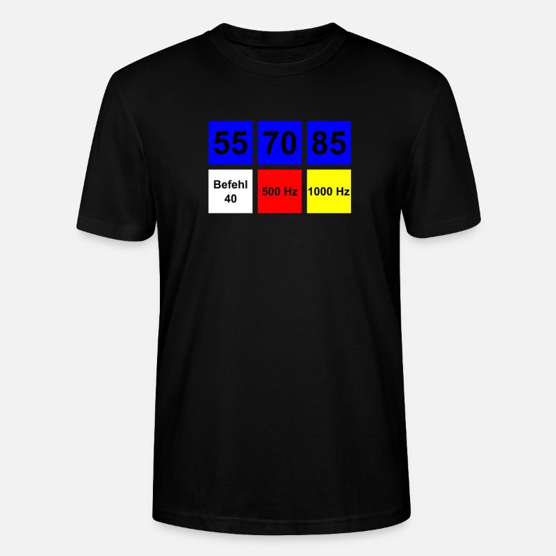 Lokführer Lustiges PZB Design Inside Joke - Stanley/Stella Unisex Bio-T-Shirt CRAFTER - Schwarz
