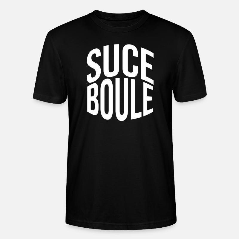 Suce boule Suce boules - T-shirt bio CRAFTER Stanley Stella Unisexe - noir