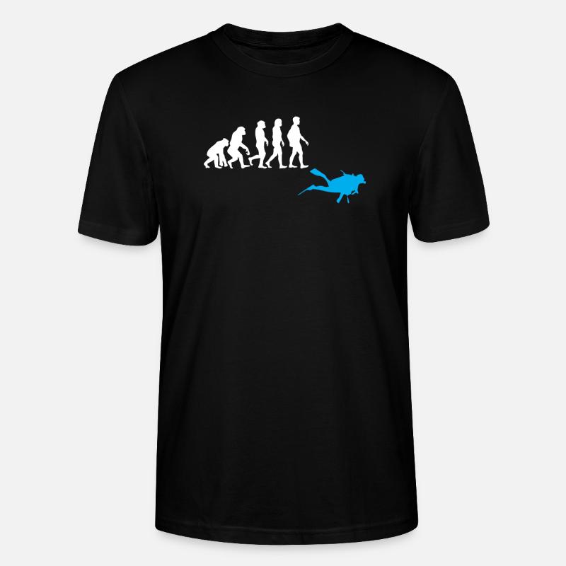 Diving Evolution - Stanley/Stella CRAFTER Unisex Organic T-Shirt - black