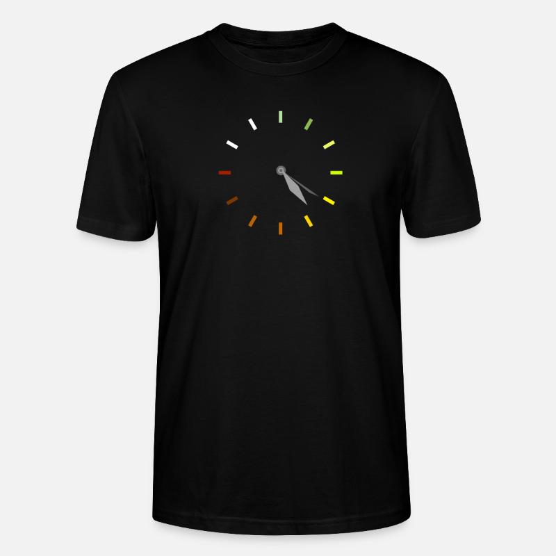 Clock Time Marijuana Stoner - Stanley/Stella Unisex Bio-T-Shirt CRAFTER - Schwarz
