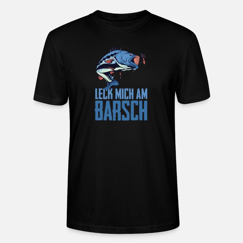 Angeln Barsch - Stanley/Stella Unisex Bio-T-Shirt CRAFTER - Schwarz