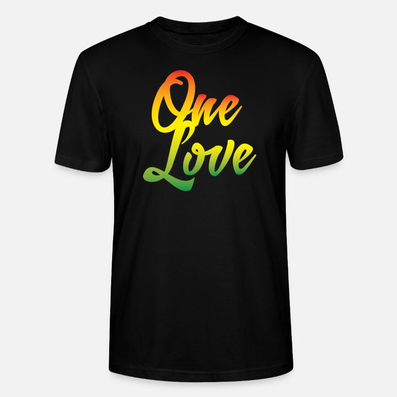 Reggae Liebe - Stanley/Stella Unisex Bio-T-Shirt CRAFTER - Schwarz