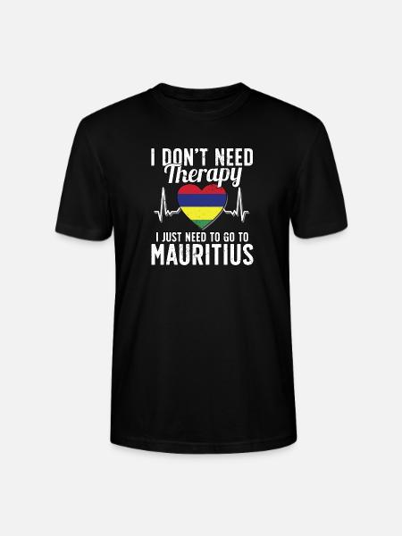 Mauritius flag I Mauritius Souvenirs - Stanley/Stella CRAFTER Unisex Organic T-Shirt - black