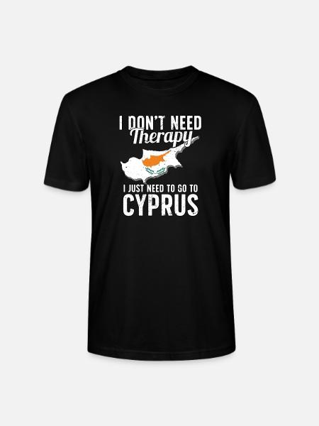 Cyprus flag I Cyprus souvenirs - Stanley/Stella CRAFTER Unisex Organic T-Shirt - black