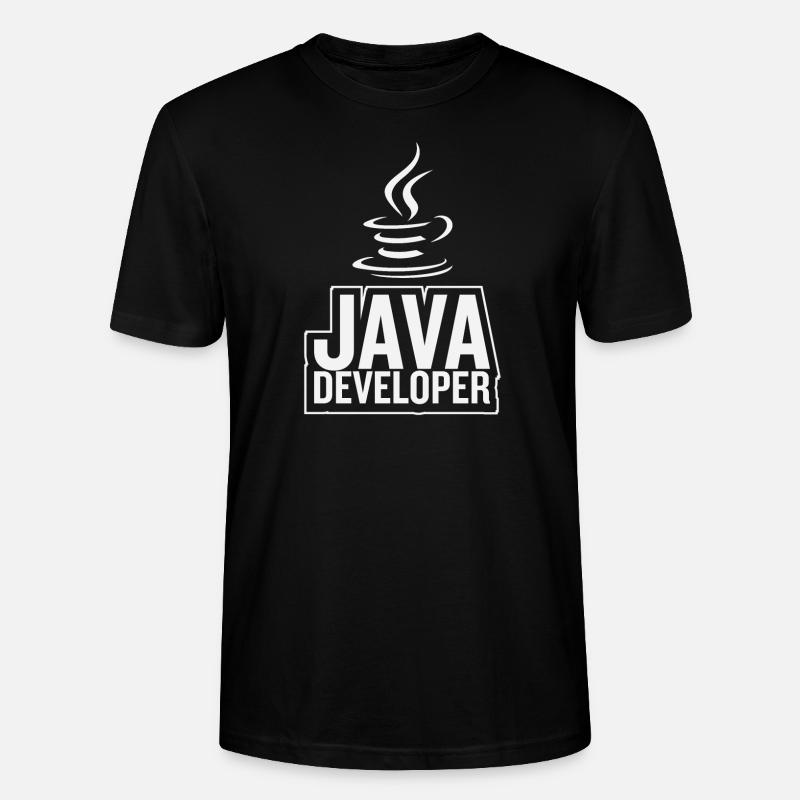 Café Java Developer Coffee - T-shirt bio CRAFTER Stanley Stella Unisexe - noir