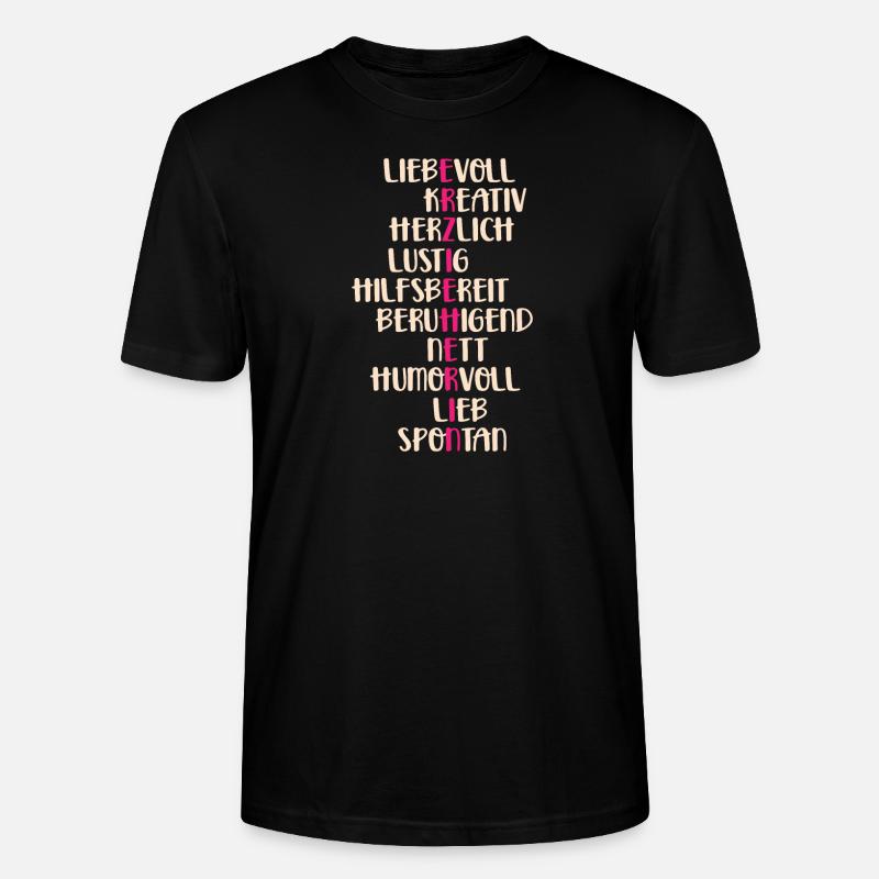 Erzieherin Beruf - Stanley/Stella Unisex Bio-T-Shirt CRAFTER - Schwarz