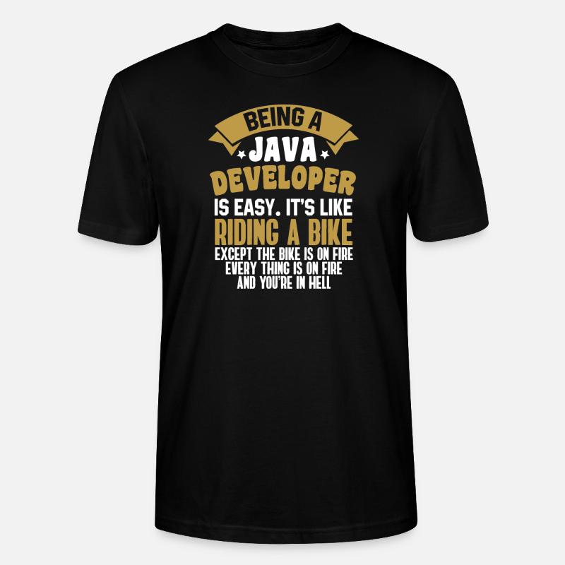 Java Developer - T-shirt bio CRAFTER Stanley Stella Unisexe - noir