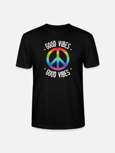 Good Vibes - Stanley/Stella CRAFTER Unisex Organic T-Shirt - black