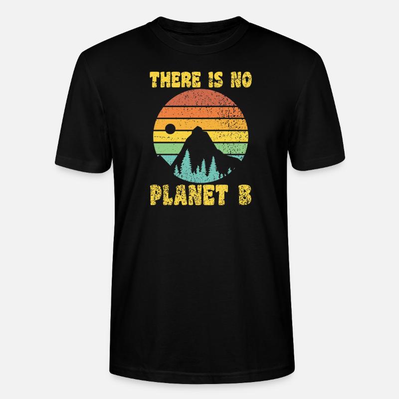 THERE IS NO PLANET B - Stanley/Stella Unisex Bio-T-Shirt CRAFTER - Schwarz