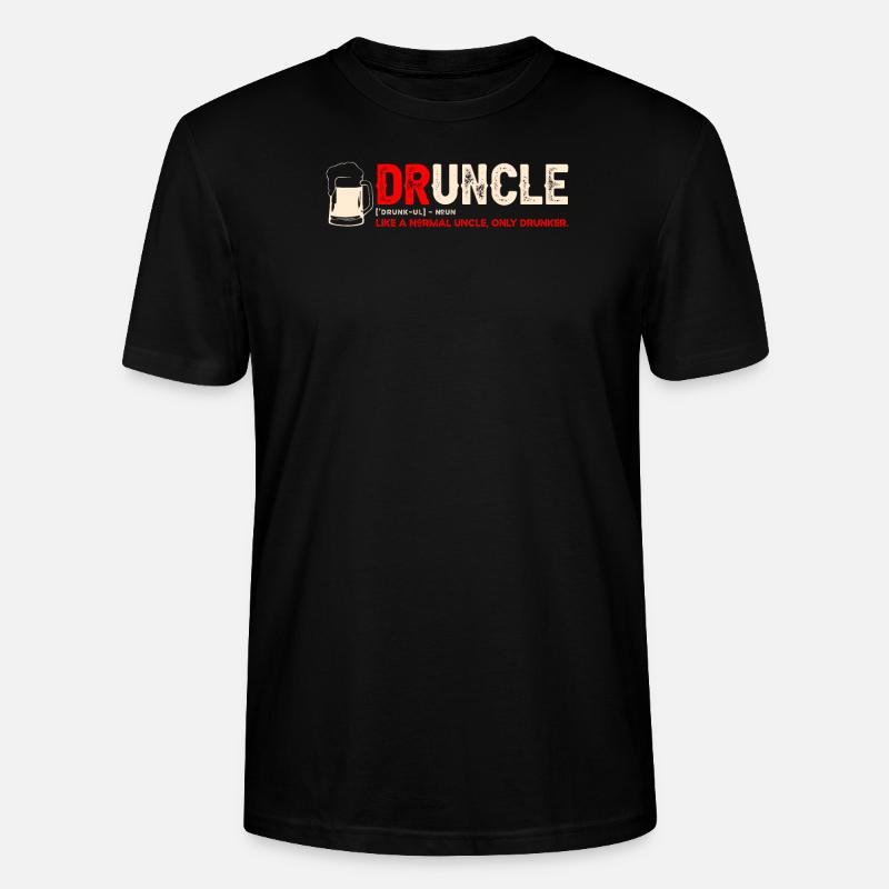 Party Druncle - Stanley/Stella Unisex Bio-T-Shirt CRAFTER - Schwarz