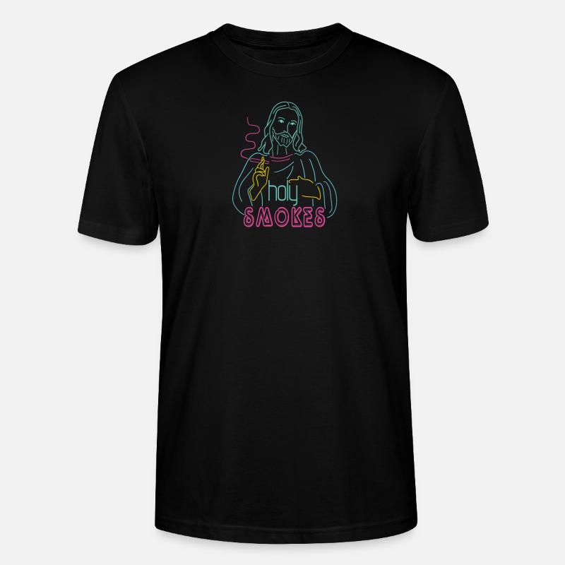 Jesus Heilig raucht Christ - Stanley/Stella Unisex Bio-T-Shirt CRAFTER - Schwarz