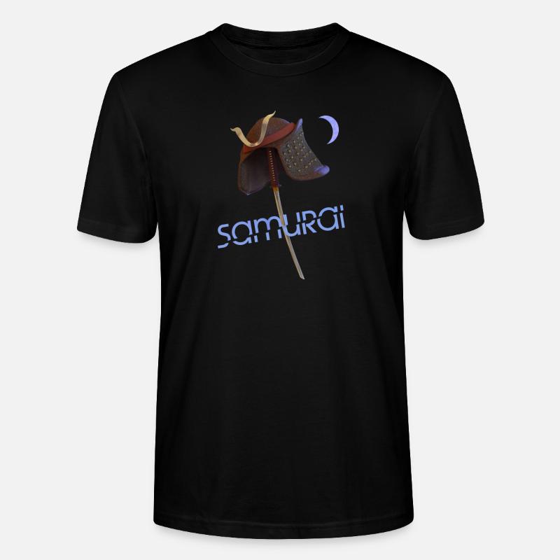 Samurai Helm und Katana - Stanley/Stella Unisex Bio-T-Shirt CRAFTER - Schwarz