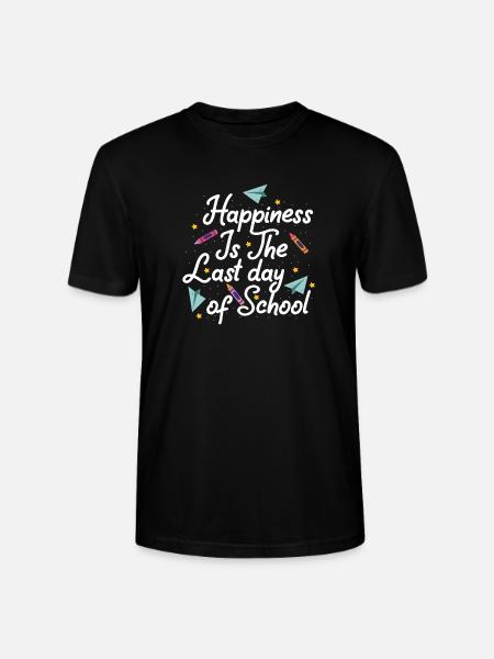 Last day of school - Stanley/Stella CRAFTER Unisex Organic T-Shirt - black
