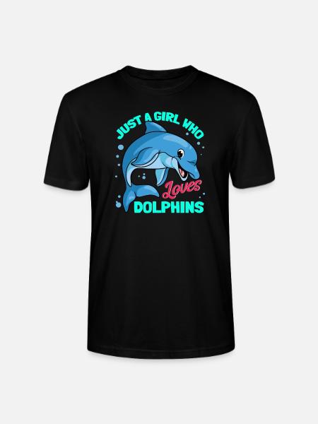 Delphine Delphin Delfin - Stanley/Stella Unisex Bio-T-Shirt CRAFTER - Schwarz