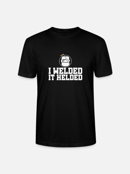 Funny Designs Welded It Helded - Stanley/Stella Unisex Bio-T-Shirt CRAFTER - Schwarz