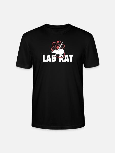 Lab Rat Funny Lab Tech Laboratory Technician - Stanley/Stella CRAFTER Unisex Organic T-Shirt - black