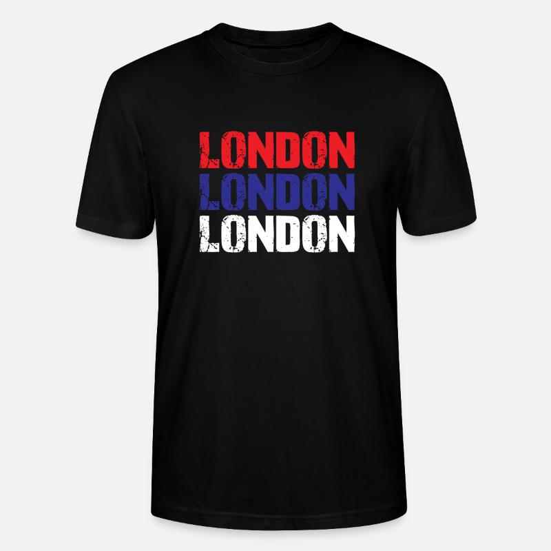 London - Stanley/Stella Unisex Bio-T-Shirt CRAFTER - Schwarz