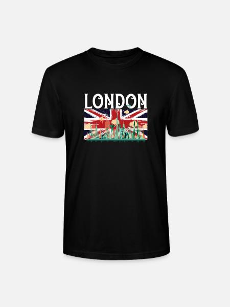 London - Stanley/Stella CRAFTER Unisex Organic T-Shirt - black
