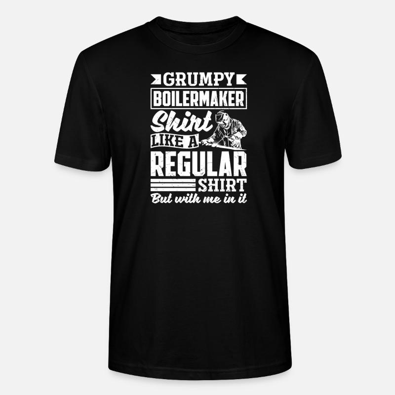 Chaudronnier Grumpy Chaudronnier - T-shirt bio CRAFTER Stanley Stella Unisexe - noir