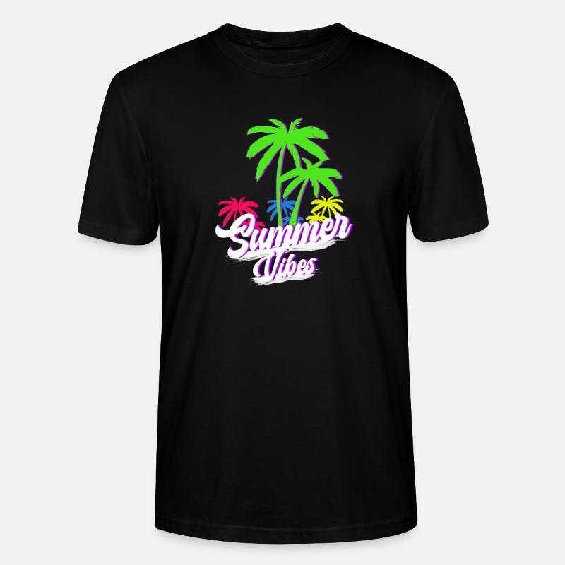Summer Vibes - Stanley/Stella Unisex Bio-T-Shirt CRAFTER - Schwarz