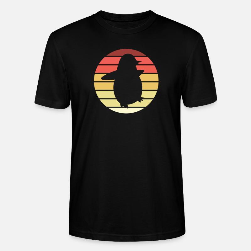 Pinguin-T-Stück - Stanley/Stella Unisex Bio-T-Shirt CRAFTER - Schwarz