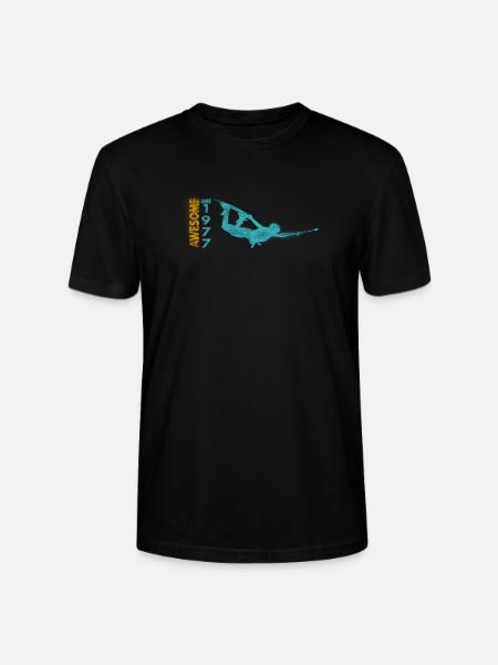 Awesome since 1977. Wakeboard Lifestyle - Stanley/Stella CRAFTER Unisex Organic T-Shirt - black