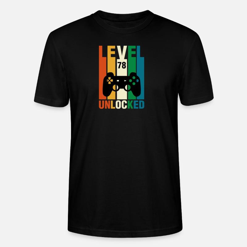 78 Level Unlocked - Stanley/Stella Unisex Bio-T-Shirt CRAFTER - Schwarz