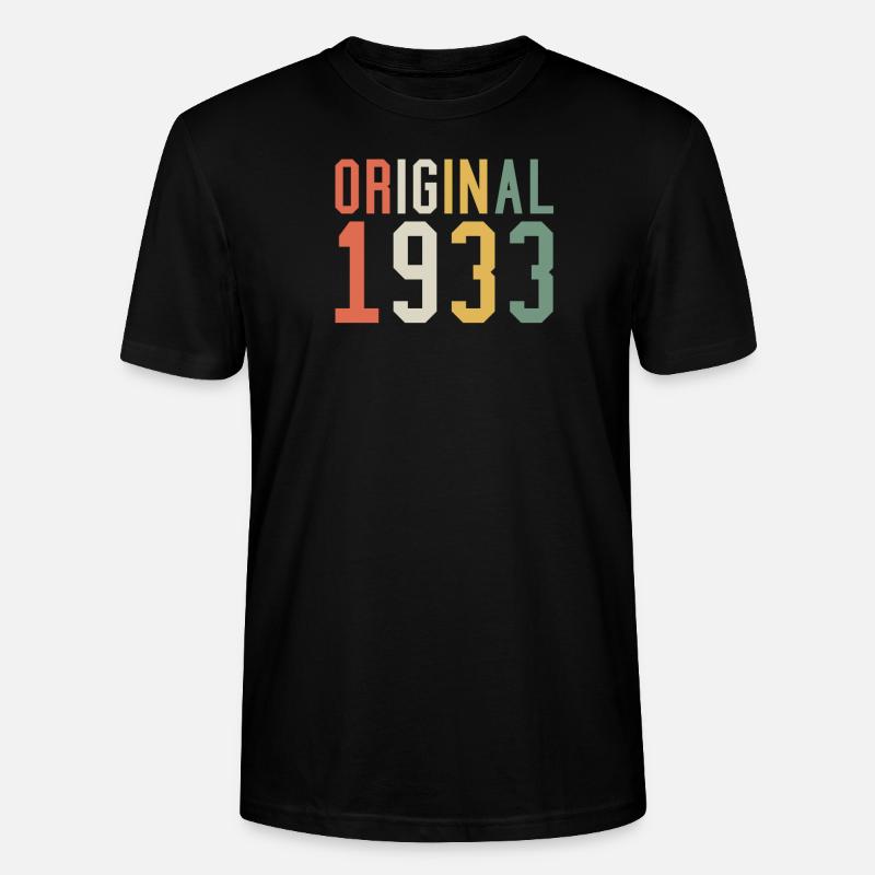 Original 1933 - Stanley/Stella Unisex Bio-T-Shirt CRAFTER - Schwarz