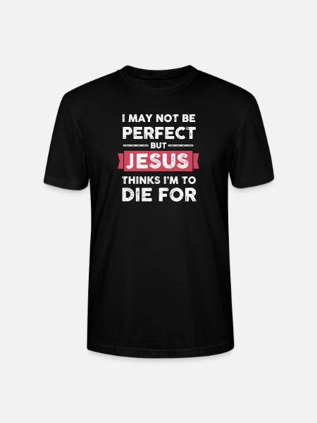 I'm not perfect - Stanley/Stella CRAFTER Unisex Organic T-Shirt - black