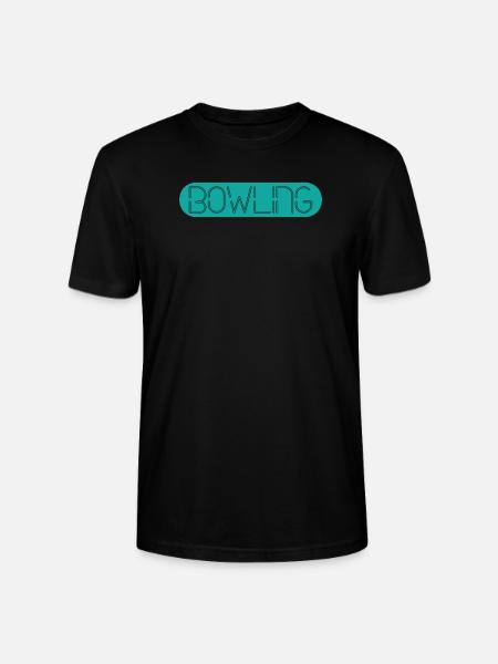 Klassisches Bowling - Stanley/Stella Unisex Bio-T-Shirt CRAFTER - Schwarz