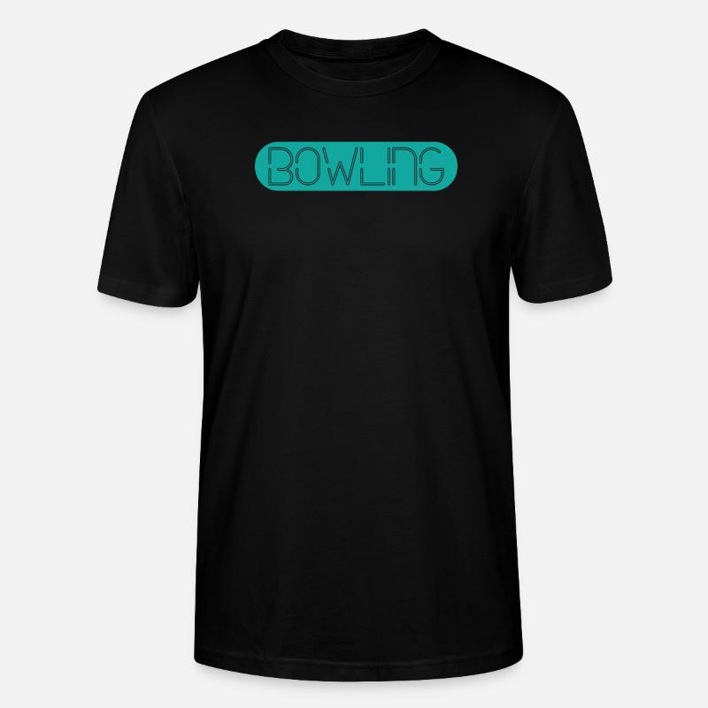 Klassisches Bowling - Stanley/Stella Unisex Bio-T-Shirt CRAFTER - Schwarz