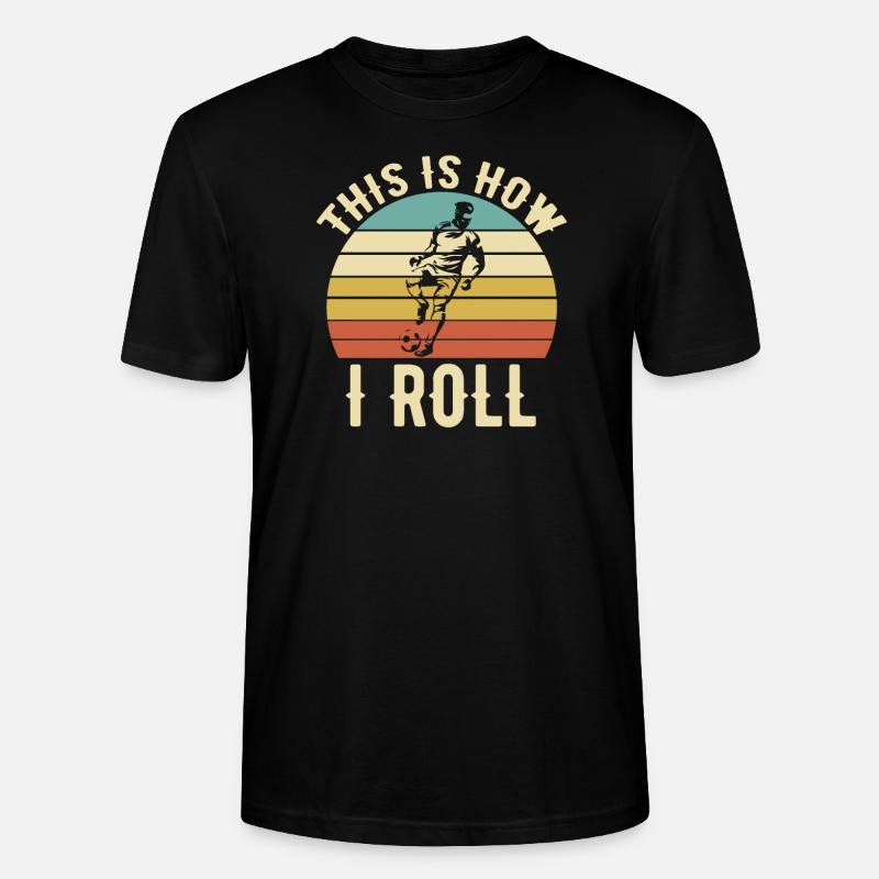Fußballrolle - Stanley/Stella Unisex Bio-T-Shirt CRAFTER - Schwarz
