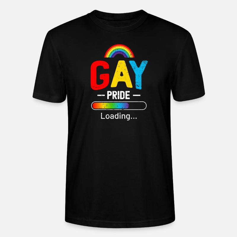 Gay Pride Loading - Stanley/Stella Unisex Bio-T-Shirt CRAFTER - Schwarz