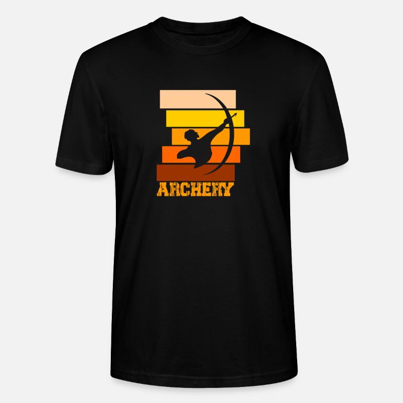 Bogenschießen, Bogen - Stanley/Stella Unisex Bio-T-Shirt CRAFTER - Schwarz