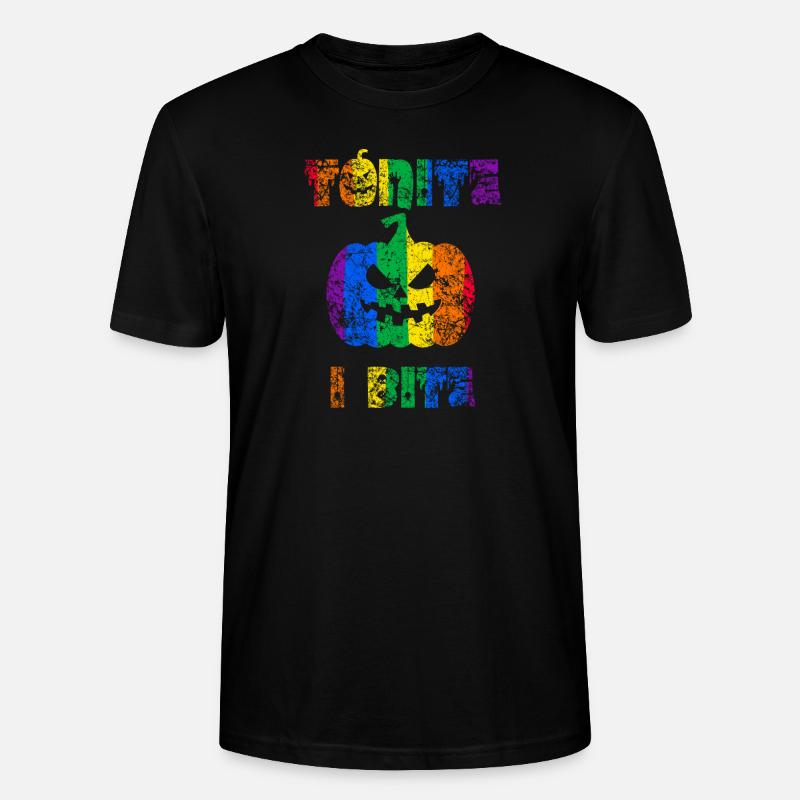 Tonite I Bite Halloween Pride - Stanley/Stella CRAFTER Unisex Organic T-Shirt - black