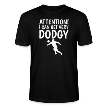 Dodgeball - Stanley/Stella Unisex Bio-T-Shirt CRAFTER - Schwarz - Vorne - Alina (178cm) & Michal (187cm)