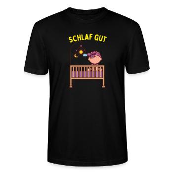 Schlaf gut mein Kind - Stanley/Stella Unisex Bio-T-Shirt CRAFTER - Schwarz - Vorne - Alina (178cm) & Michal (187cm)