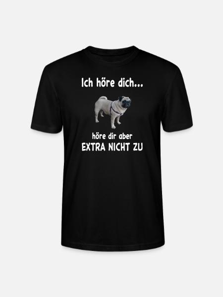 Mops Hund - Mops - Stanley/Stella Unisex Bio-T-Shirt CRAFTER - Schwarz