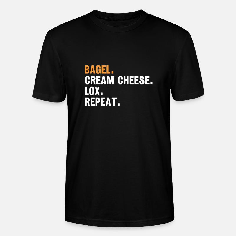 Bagel Spruch Geschenk - Stanley/Stella Unisex Bio-T-Shirt CRAFTER - Schwarz