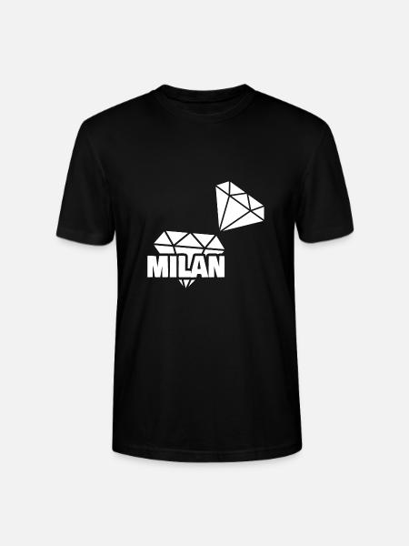 Milan as precious - Stanley/Stella CRAFTER Unisex Organic T-Shirt - black