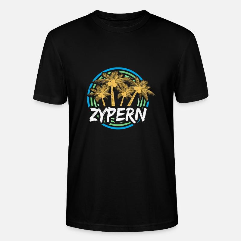 Chypre comme vacances - T-shirt bio CRAFTER Stanley Stella Unisexe - noir