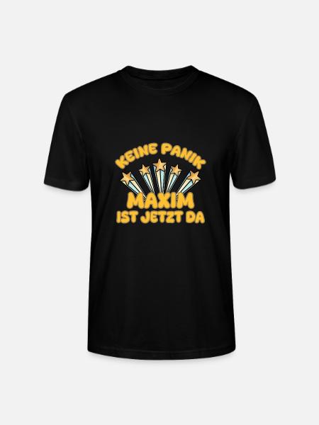 Maxim as a given name - Stanley/Stella CRAFTER Unisex Organic T-Shirt - black