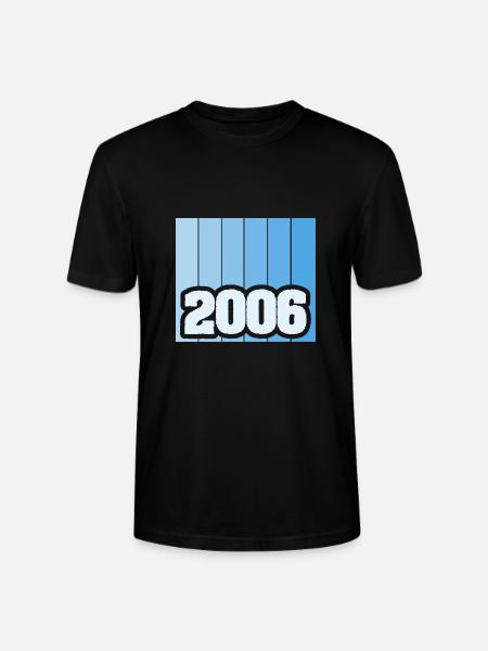 Year 2006 - Stanley/Stella CRAFTER Unisex Organic T-Shirt - black