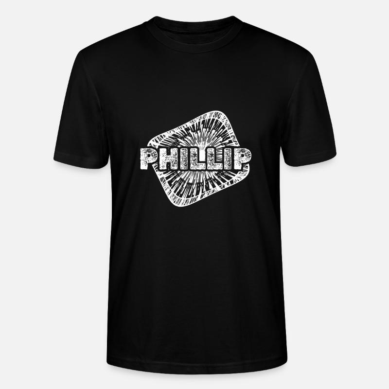 Phillip als Geburt - Stanley/Stella Unisex Bio-T-Shirt CRAFTER - Schwarz