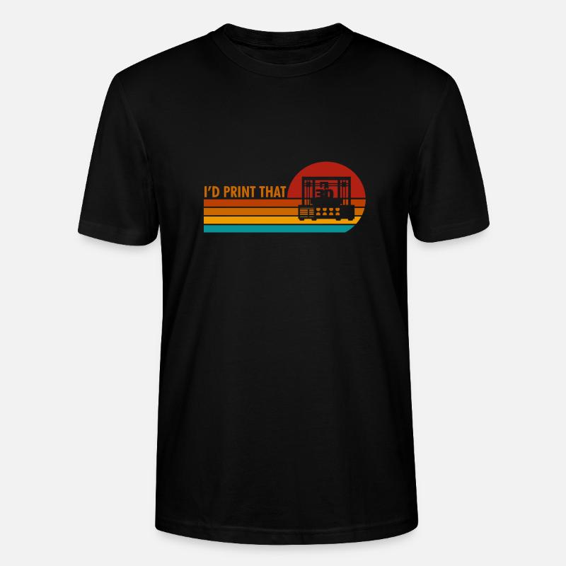 3D Printing Computer Aided Design - Stanley/Stella Unisex Bio-T-Shirt CRAFTER - Schwarz