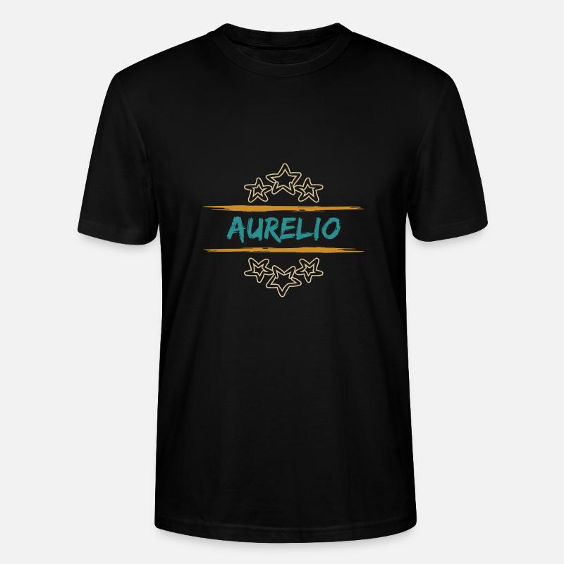 Aurelio dans le rôle d’Aurelio - T-shirt bio CRAFTER Stanley Stella Unisexe - noir